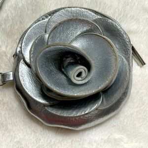 City Streets Silver Wristlet new without tags